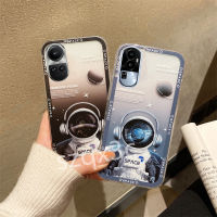 ในสต็อกเคสสมาร์ทโฟนสำหรับ OPPO Reno10 Pro Reno 10 Pro + 8T 8Z 8 5G A57 A77 A98 A17 A17K เคสโทรศัพท์แฟชั่นลายการ์ตูนนักบินอวกาศฝาครอบหลังซิลิโคนกันกระแทก OPPOA98 RENO10Pro + เคสนิ่ม