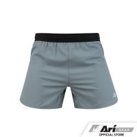 ARI MENS ALLROUND 3" RUNNING SHORTS - GREY/BLACK/SILVER กางเกงวิ่งชาย อาริ ออราวน์ 3 นิ้วสีเทา