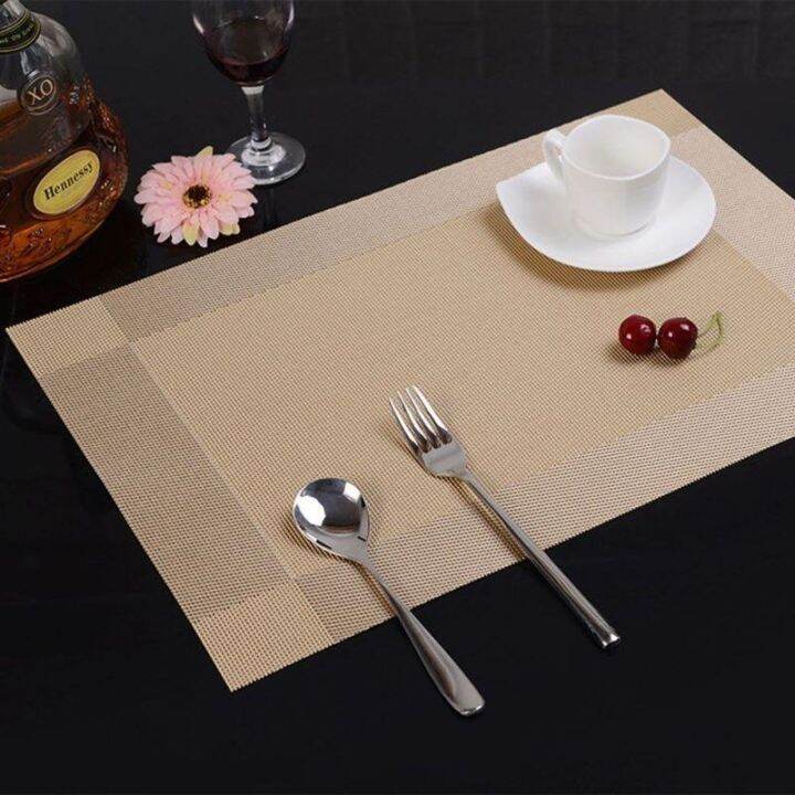 heat-resistant-stain-resistant-anti-skid-washable-pvc-woven-vinyl-placemats