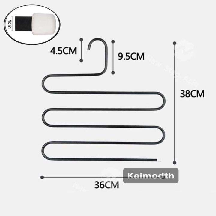 ไม้แขวนกางเกง-ที่แขวนกางเกง-2-สี-ดำ-ขาว-แสตนเลสแท้อย่างหนา-ประหยัดเวลาในการหากางเกง-ไม่ทำให้กางเกงยับ-km99