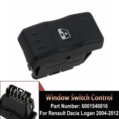 卍✲ 6001546816 Hight Quality Electric Power Window Single Switch For Renault Dacia Logan 2004 2005 2006 2007-2012 Car Accessories