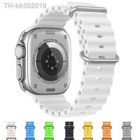 ☌ Ocean strap For Apple watch band 45mm 44mm 49mm 40mm 41mm 42mm 38mm silicone correa bracelet iWatch Ultra series 8 4 3 6 5 7 SE