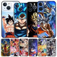 Funda Case For Apple iPhone 14 11 13 7 12 Pro 7 XR XS Max 8 Plus 6 14Pro 13Mini Black Soft Phone Coque Anime-Dragon-Ball  Screen Protectors