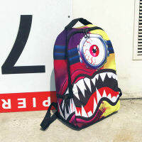 กระเป๋าเป้สะพายหลัง Cyclopia One Eye Daypack Horrific Schoolbag Street Walker Rucksack Satchel School Bag Print Day Packhot