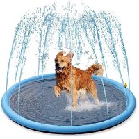 【YF】 150/170cm Summer Pet Swimming Pool Inflatable Water Sprinkler Pad Play Cooling Mat Outdoor Interactive Fountain Toy for Dogs