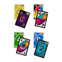 เกม Mattel UNO: พลิก! (กล่องดีบุก) เกมไพ่สำหรับครอบครัวโป๊กเกอร์ตลกเกมเล่นหลายคนสนุก Kids Toys การ์ด