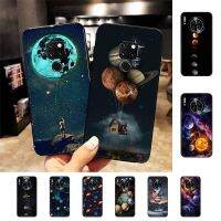 เคสดาวเคราะห์ดวงจันทร์ดาวสำหรับ Mate 10 9 40 30 Lite Pro X 2 7se 3i