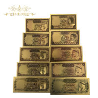 1sets The State of Kuwait Gold Banknote Dinars Banknote Bills For Home Decor And Collection