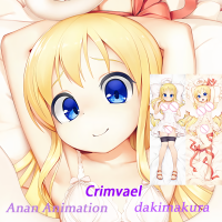 Anime Crimvael (ผู้ตรวจทาน Interspecies) ปลอกหมอนร่างกายขนาดเดียวพิมพ์สองด้าน