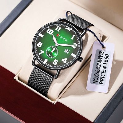 Mens Slim Watches Top Brand Luxury Waterproof Sport Watch Men Ultra Thin Dial Quartz Watch Casual Date Luminous Relogio Masculin