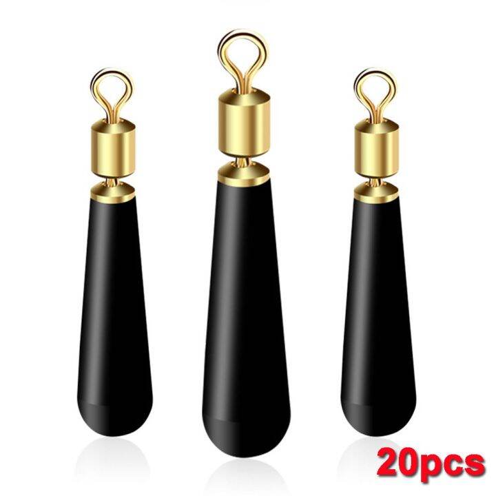 RJZ28 20 pcs Float Copper Head Tools Drift Tackle Rotation Drift