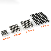 8x8 8*8 Dot Matrix LED Lattice โมดูลจอแสดงผลสีแดงหลอดดิจิตอลทั่วไป anode หน้าจอสำหรับ DIY 1.9มม. 3มม. 3.75มม. 5มม.