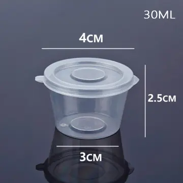 10pcs Disposable Sauce Cups, Condiment Box