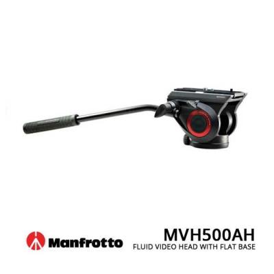 Manfrotto MVH500AH Fluid Video Head with flat base - หัววิดีโอ Manfrotto (รับประกัน 1 ปี)