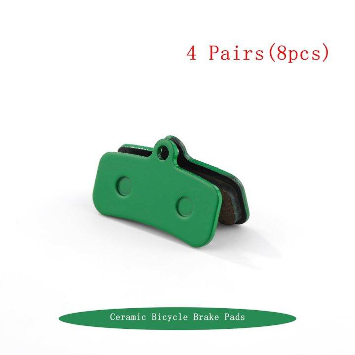 4-pairs-green-bicycle-disc-brake-pads-for-shimano-saint-m810-avid-code-r-2011-2012-zee-m640-mountain-road-bike-disc-brake-parts