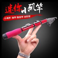 Mini small sea rod set ice fishing rod raft fishing short section rocky fishing rod long-range throw small throwing rod road sub-rod sea rod fishing rod fishhook