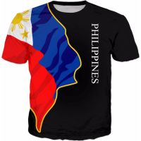 2022 Philippines Mens Classic Flag Shirt Tshirt （Size XS-4XL）