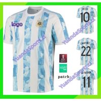▪☁ เสื้อกีฬาแขนสั้น ลายทีมชาติฟุตบอล Argentina 2021-22 ไซซ์ S-4XL 20 21