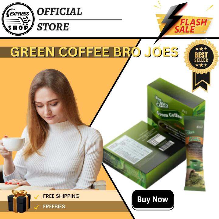 [FREE SHIPPING] BRO. JOE'S GREEN COFFEE (1BOX 10 SACHET) WITH