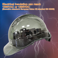 Portwest PV64 CE Translucent Ratchet Hard Hat Electrical Insulation Construction Safety Helmets Anti Smashing UV Head Protection