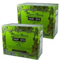 (2 กล่อง) More Than Hair Spa Vitamin Treatment มอร์แดน แฮร์สปา วิตามิน ทรีทเม้นท์ 3D แวกซ์ สูตรสีเขียว สำหรับผมแห้งเสีย อ่อนแอ หลุดร่วง เร่งผมยาวยิ่งขึ้น บรรจุกล่องละ 24 ซอง (2 กล่องเขียว)