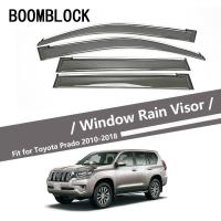 Atreus 4pcs For Toyota Prado 150 J150 2010 2011 2012 2013 2014 2015 2016 2017 2018 ABS Car Wind Deflector Sun Guard Rain Wind Vent Visor Cover Trim Accessories