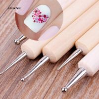 5PcsSet Pro 2-Way Wooden Nail Art Dotting Dot Pen Painting DIY Manicure Tools