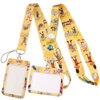 Credential holder New Cartoons Anime Neck Straps lanyard Car Keychain ID Card Pass Gym Mobile Phone KeyRing Badge Holder Jewelry