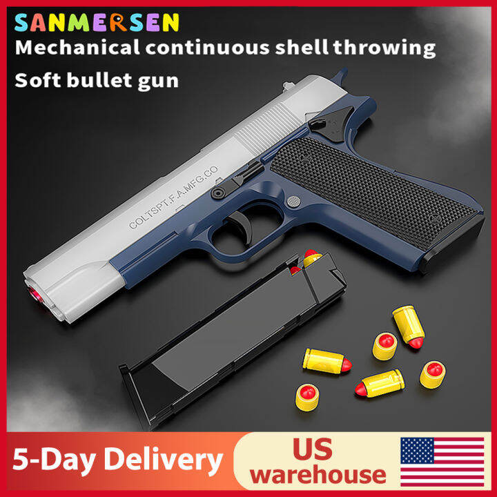 1911 Soft et Toy Foam Ejection Toy Foam Darts Blaster Manual With