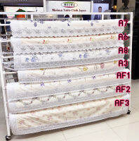 MEIWA ผ้าปูโต๊ะ ผ้ายางปูโต๊ะ PVC ขนาด 132x178 ซม. มีซับหลังด้วยผ้าฝ้ายบาง จากประเทศญี่ปุ่น ยี่ห้อเมว่า