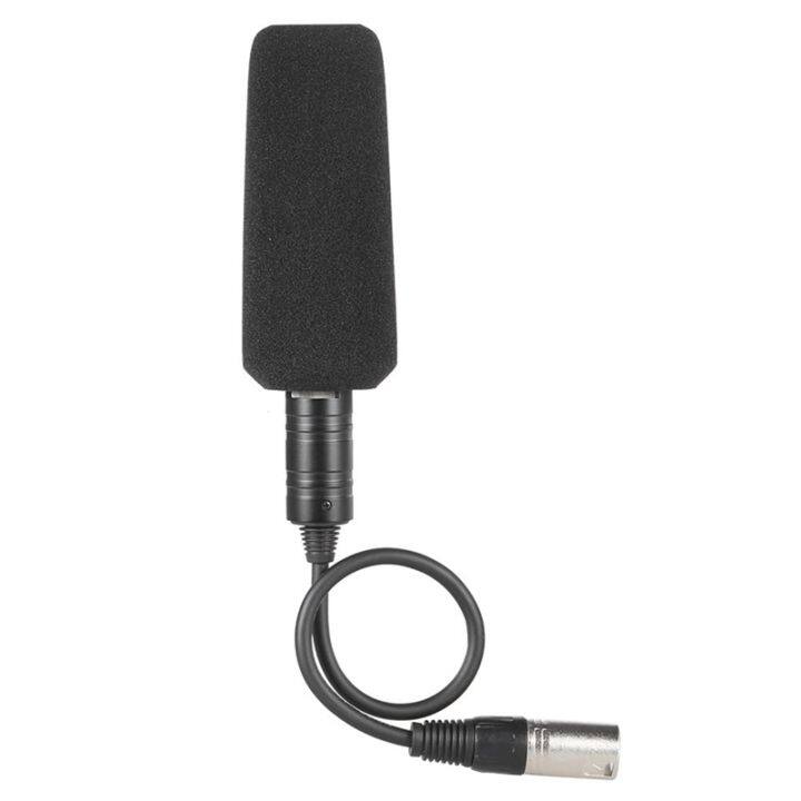 video-recording-interview-stereo-condenser-unidirectional-microphone-camera-microphone-interview-microphone-mic-for-sony-panosonic-camcorder