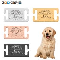 【CW】 Anti-lost ID Tags Personalized Dog Collar Custom Tag Engraved Name Dogs Accessories