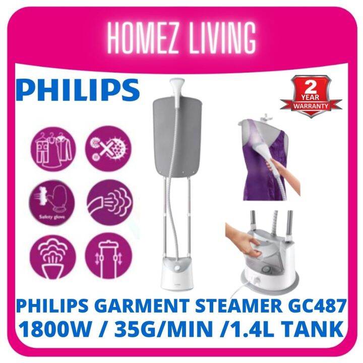 Philips Easy Touch Stand Steamer GC487/86 / GC487 (1800W) Iron 35g/min