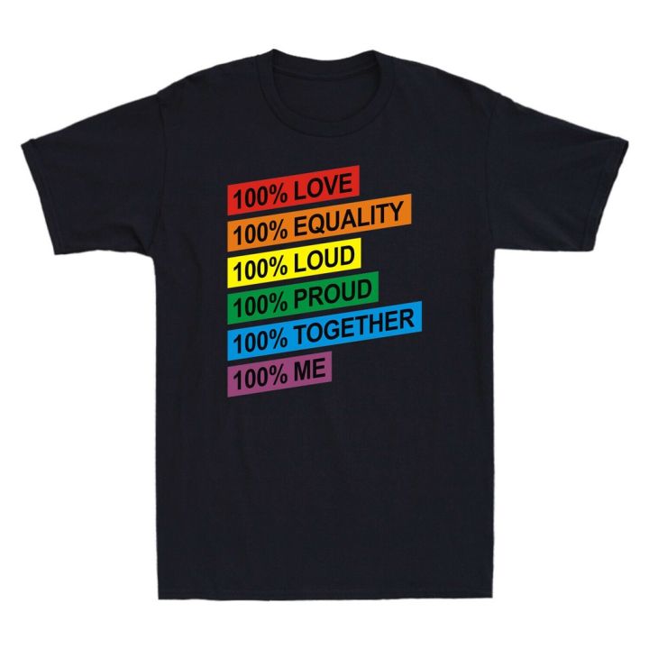 การออกแบบเดิม-2023-เสื้อยืดสีดำอินเทรนด์เสื้อยืด-พิมพ์ลาย-love-equality-loud-proud-together-me-lgbt-pride-100-ของขวัญวันวาเลนไทน์-สํs-5xl