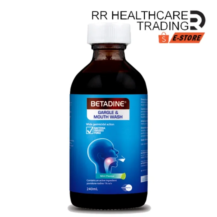 Betadine Gargle Mouthwash 240ml Lazada