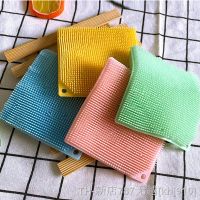 hot【DT】▽✢☑  2Pcs Thickened Silicone Cleaning Dishwashing Brushes Pot Pan Sponge Scrubber Fruit Vegetable Cleaner New