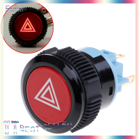 Fulai 22มม.สีแดง LED เตือนฉุกเฉินแฟลชไฟกดปุ่ม Self-Lock SWITCH