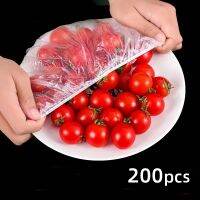 Disposable Food Cover Durable Plastic Wrap Elastic Food Lids For Bowls Fruit Cups Caps Storage Kitchen Fresh Keeping Saver Bag