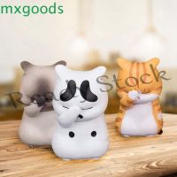 【hot sale】 ❡ B09 MXGOODS Cute Miniatures PVC Figurines Ornaments Anime Funny Toys Home Decor Cat Cartoon Figure Small Statue