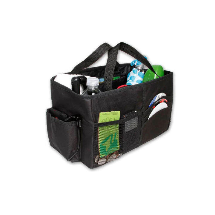 Auto Console Organizer Has Builtin handles for easy transport to and