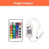 แถบไฟตัวควบคุม Rgb Wifi Dc 5V 12V 24V แอป Android Ios Alexa Google Magic Home 24key การควบคุม Ir สำหรับ Rgb Strip