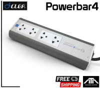 Clef Powerbar 4 Port Power Bar 4 (2022) Silver CLEF PURE POWER 4 Silver รับประกัน 3 ปี โดย Clef Audio POWERBAR ปลั๊กราง กันไฟกระชาก