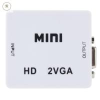 HESTING ตัวแปลงวิดีโอ Mini HDMI To VGA อะแดปเตอร์เสียง1080P HDMI To VGA ขั้วต่อเสียง HDMI2VGA ขนาดเล็ก DC 5V Mini HDMI เป็น VGA Converter Adapter สำหรับ XBOX360/Blu-dvd/ชุด HD-Top Box/projector/CRT