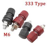 1Pair M6 333 Type Wire Binding Post Terminals 6mm Thread Weld Inverter Power Supply Connect Splice Banana Socket Post Connector