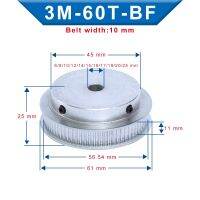 พูลลีย์ไทม์มิ่งเจาะภายใน3M-60T Bf 6/8/10/12/14/15/16/17/19/20/25 Mm ความกว้างของช่องลูกรอก10 Mm 3m-Timing 10 Mm เข็มขัด