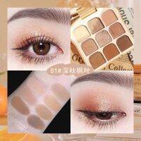 NOVO5645 NOVO SOFT EYES TOAST EYESHADOWS PALETTE โนโว อายแชโดว์ 9 สี แพ็กเกจขนมปัง น่ารัก  เม็ดสีแน่น ติดทน นานทั้งวัน