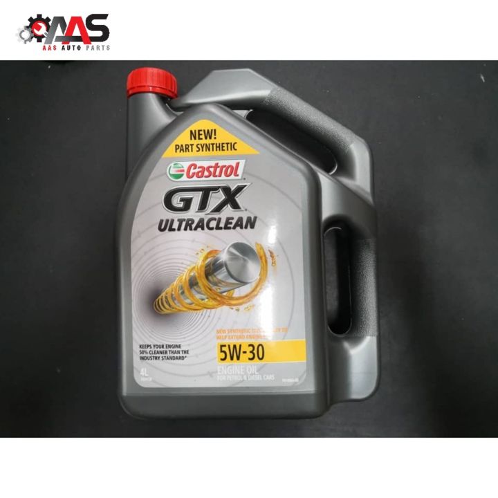 CASTROL GTX ULTRACLEAN 5W-30 4L | Lazada