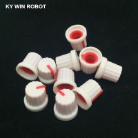 ◆✿▩ 10PCS /lot Red Volume Control Rotary Knobs For 6mm Dia Knurled Shaft Potentiometer Durable