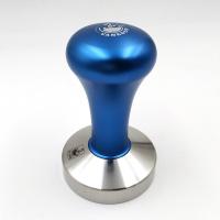 Espresso Coffee Tamper Blue Coffee Tamper Machine Press Flat Base Barista Accessories 51mm 57.5mm 58mm