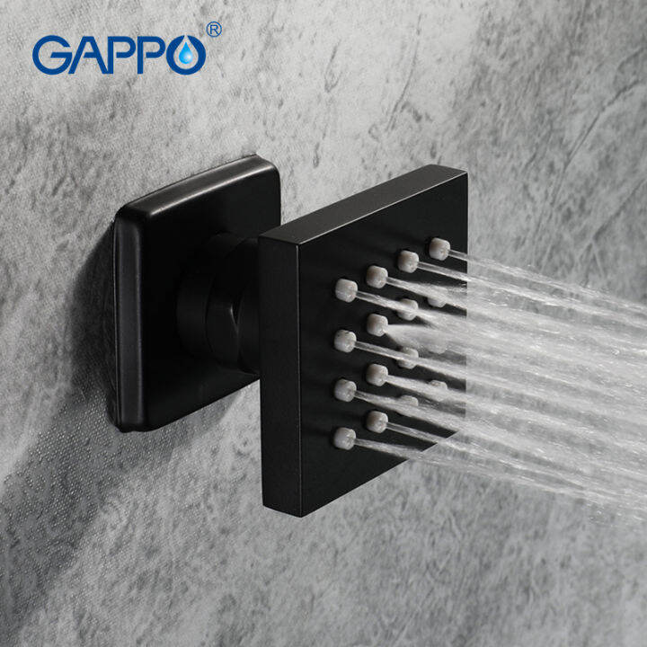 gappo-bathroom-accessories-shower-heads-wall-mounted-brass-black-paint-tap-square-shower-body-jet-spa-massage-shower-faucet